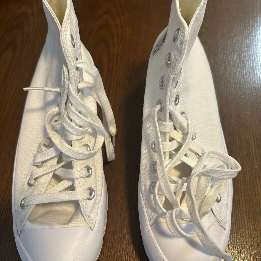 Converse White Canvas High-Tops